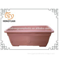 Customized plastic rectangular flowerpot made from LLDPE